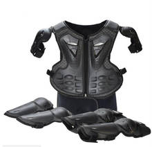 Black Youth-armadura de protección de cuerpo completo para niños, Motocross, todoterreno, MTB, DH, MX, chaqueta, chaleco, equipo de protección para el pecho y la columna vertebral 2024 - compra barato