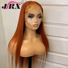 13x1 Human Hair Wigs Ginger Orange Colored T Part Lace Wigs Brazilian Remy Lace Front Wig Pre Plucked Deep Part For Black Women 2024 - buy cheap