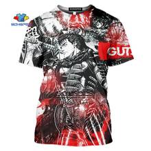 SONSPEE Comics Berserker Guts Griffith T shirt Men 3D Print T-Shirts Women Summer Tshirt Harajuku Casual Tee Tops Short Sleeve 2024 - buy cheap