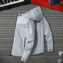 Casual Men's Jacket Autumn 2022 Fashion Zipper Jackets Men Coat Windbreaker Male Outwear Grey Windproof Brand Clothing Oversize 2024 - buy cheap
