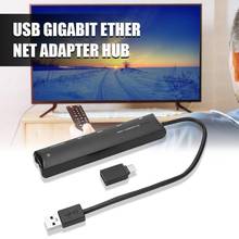 3 puertos USB 3,0 a RJ45 Hub, adaptador Gigabit LAN Ethernet con conector de USB-C 2024 - compra barato