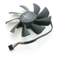 Ventilador VGA FD9015U12S 12V 0.55AMP 85mm para XFX 470P GPU, ventilador de refrigeración de tarjeta gráfica de 4 pines 2024 - compra barato