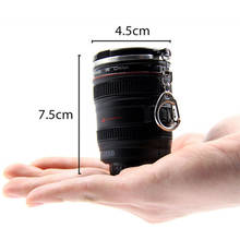 Taza de café con lente de cámara de 50ml, termo con tapa, taza de café con foto, ABS + lente de viaje de acero inoxidable 2024 - compra barato