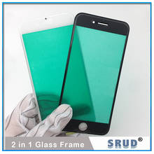 10Pcs TOP Quality For iPhone 6 6S 7 8 Plus 11 XR LCD Touch Screen Front Outer Glass Panel Lens With Frame Bezel + Ear Speak Mesh 2024 - buy cheap
