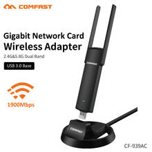 COMFAST 1900Mbps red AC tarjeta Wifi USB antena Wifi USB adaptador de 2,4 Ghz y 5,8 Ghz wifi de doble banda Dongle enchufe y CF-939AC 2024 - compra barato