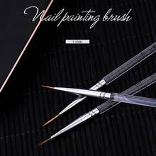 3pcs/set Gel Nail Art Design Set Pull Line Painting Drawing Polishing Pen Tool Thin Brushes Nail Art Beauty Tool 2024 - buy cheap