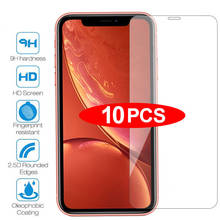 Capa protetora para smartphone, 10 peças, proteção de tela em vidro temperado, ideal para modelos iphone