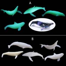 5Pcs Mini Whale Modeling Resin Mold Ocean Luminous Whale Fillers Resin Art Craft 2024 - buy cheap