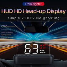 2020 OBD2 HUD Mirror Car Head Up Display C100 HUD Digital Speed Projector Security Alarm Water Temp RPM KMH MPH Speedometer 2024 - buy cheap