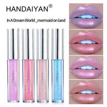 HANDAIYAN 6 Colors Mermaid Lipgloss Lip Tint Moisturizing Long Lasting Lip Gloss Lip Batom Maquiagem Makeup Glitter Lipgloss 2024 - buy cheap