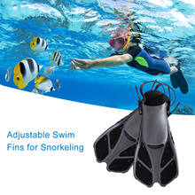 Adjustable Pool Fins Foot Fins Swimming Fins Diving Flippers Submersible Snorkeling Adult/Child Flexible Comfort Portable 2024 - buy cheap