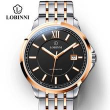 Lobinni Business Men's Mechanical Watch Automatic Movement Luxury Male Wristwatch Stainless Steel Strap Sapphire Business Clock 2024 - buy cheap
