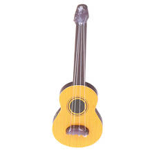 1:12 Dollhouse Cute Guitar Accessories Dollhouse Miniature Instrument Part for Home Decor Kid Wood Furniture Craft Ornament 2024 - buy cheap