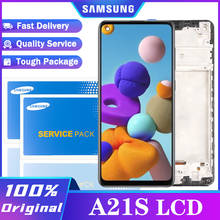 Tela lcd touch original, 100% ", peças para reparo e montagem de celular, para samsung galaxy a21s, a217 2024 - compre barato