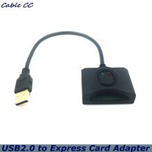 Cartão expresso expresscard 34mm, usb 2.0, usb, adaptador para placa rápida para laptop, computador, com led e entrada de energia dc 2024 - compre barato