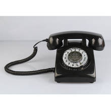 Ретро дизайн 1970-х годов старинный стиль Настольный телефон стационарный телефон с поворотным циферблатом для домашнего офиса стационарный телефон домашний телефон 1970 2024 - купить недорого