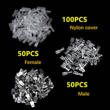 200Pcs Insulated Male Female Wire Connector 2.8/4.8/6.3mm Electrical Wire Crimp Terminals Spade Connectors Assorted Kit 2024 - buy cheap