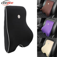 LEEPEE Car Back Pillow Accessories Memory Foam Lumbar Support Car-styling Low Back Pain Pillow Back Seat Cushion Posture Correct 2024 - buy cheap