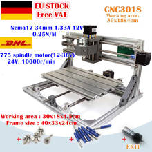 [EU Free VAT] USB 3018 GRBL Control 3 Axis DIY CNC Machine 30x18x4.5cm Pcb Pvc Laser Engraving Wood Router Milling 2024 - buy cheap