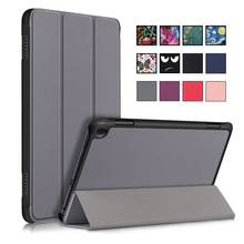 For Kindle Fire HD 8 HD8 Plus 2020 Business Print Slim Magnetic Folding PU Leather Flip Sleep Smart Cover Case 2024 - buy cheap