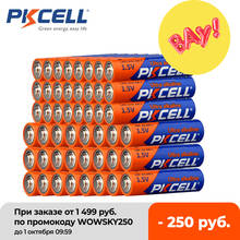 24 шт. PKCELL1.5V LR6 АА щелочные Батарея AM3 Батарейки + 24 шт. LR03 AAA сухие щелочные батарейки 1,5 V 3A AM4 Батарея 2024 - купить недорого