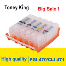 Toney King Refillable Ink Cartridge For Canon PGI-470 CLI-471 PIXMA MG5740 MG6840 MG7740 TS5040 TS6040 TS8040 TS9040 Printer 2024 - buy cheap