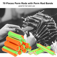 70 Pieces Curler Perm Rods Perm Rods with Perm Rod Bands Cold Rods Assorted Sizes Perming DIY Hair Styling Salon Tools 2024 - buy cheap
