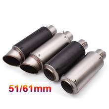 51mm 61mm motorcycle with DB killer exhaust pipe Exhaust Pipe Muffler For Ducati HYPERMOTARD 796 MONSTER S2R 800 821 MONSTER 2024 - buy cheap