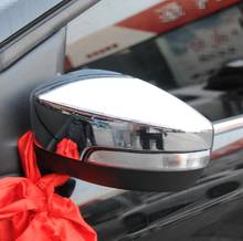 Cubierta de espejo retrovisor de puerta lateral cromado ABS 2 uds embellecedores accesorios de coche aptos para Ford Ecosport 2013 2014 2015 2016 2024 - compra barato