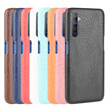 For Oppo Realme 6 Case Luxury classic Crocodile pattern PU leather Case For OPPO Realme 6 Pro Realme6 Phone Case 2024 - buy cheap