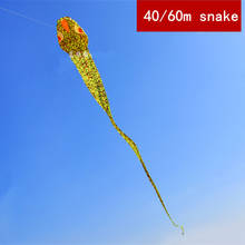 Outdoor Sports Flying Toy Color Animal Kite 40 / 60m Camouflage Large Snake Kite Soft Kite Single Line Tear-resistant Kite Adult 2024 - buy cheap