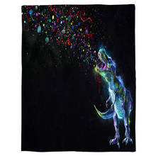 Dinosaur Throw Blanket Portable Soft Bedspread Microfiber Flannel Blankets for Beds 2024 - buy cheap