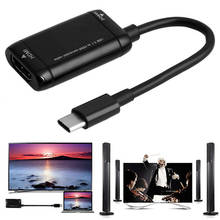 Cable convertidor macho a hembra de 1080P, adaptador de USB-C a HDMI para MHL, teléfono Android, tableta, HDMI, USB-C, USB 3,1, tipo C 2024 - compra barato