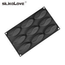 Silikolove Oval Shape Silicone Cake Mold 9 Cavity For Baking Decorating Tools Jelly Mousse Dessert Moulds 2024 - buy cheap