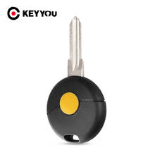 KEYYOU Remote Car Key Shell Case Replacement Uncut Blade For Mercedes Benz Smart Fortwo Cabrio City Cross 1 Button Fob Cover 2024 - buy cheap