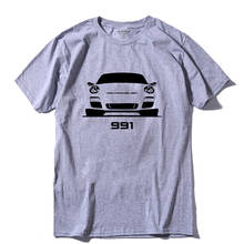Coolmind camiseta 100% algodão masculina, camiseta manga curta estampa de carro esportivo casual verão 991 pthd 2024 - compre barato