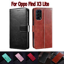 Case For Oppo Find X3 Lite Cover Flip Phone Protective Shell Funda On OPPO Find X3 Lite Case Wallet Leather Book Hoesje Etui Bag 2024 - buy cheap