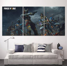 Home Decor Modular Canvas Picture 3 Garena Free Fire Game a living room Poster Home wall Canvas Painting Wholesale1 2024 - buy cheap