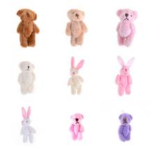 Mini urso de pelúcia de pelúcia, boneco de urso de pelúcia de 3.5cm/6 cm para bebê, brinquedo plush, acessório para o cabelo, bonecas de pelúcia 2024 - compre barato