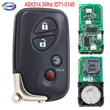 Botão do Controle Remoto Inteligente chave ASK314.3Mhz 4 ID71-0140 Uso para Lexus ES350 IS250 IS350 GS300-600H 2007-2009 2024 - compre barato