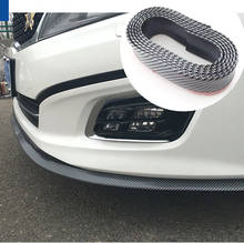 2.5m car bumper lip protector carbon fiber rubber strip for Chevrolet Cruze TRAX Aveo Lova Sail EPICA Captiva Malibu Volt 2024 - buy cheap
