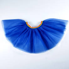 Ropa azul para niña, falda de tutú para niña, falda de princesa para niña, vestido de bola, faldas Kawaii para fiesta de cumpleaños, Año Nuevo de EE. UU. 2024 - compra barato