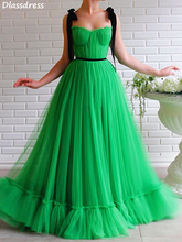 2020 New Green Evening Dress A-line Spaghetti Strap Sweetheart Neck Simple Sleeveless Elegant Prom Dress коктейльные платья 2024 - buy cheap
