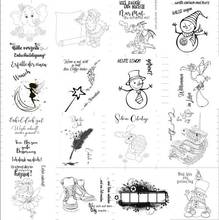 German Words Transparent Clear Stamps for DIY Scrapbooking/Card Making Fun Decoration Supplies  A0105 2024 - buy cheap