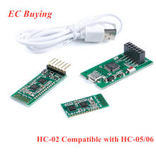 HC-02 Bluetooth серийный Порты и разъёмы Беспроводной модуль для Arduino совместимый с HC-05 HC-06 HC-USB-T адаптер цифровое табло HC 02 05 06 2024 - купить недорого