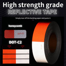Reflective Sticker High Strength DOT Reflective Tape Red and White Reflective Tape High Strength Reflective Tape Reflective Film 2024 - buy cheap
