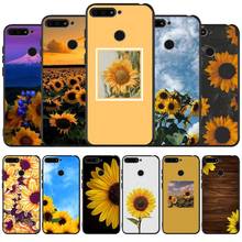 Sunflower black Silicone Phone Case For honor 30 20 Pro 8 8X 9 10 20 Lite Mate 10 20 30 Lite Pro cover 2024 - buy cheap