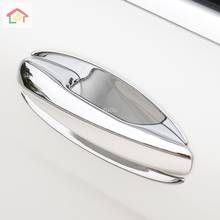 Silver Car Door Handle Decorative Cover Trim For Mercedes Benz C Class W205 GLC X253 Exterior Doorknob Bowl ABS Strip Sequins 2024 - buy cheap