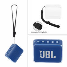 Защитный чехол ZOPRORE из ТПУ с ремешком на руку для портативного Bluetooth-динамика JBL GO 2 2024 - купить недорого