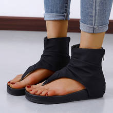 Women's Sandals For Women 2020 Summer New Women's Shoes High Heels Zipper Slippers Light Flip Flop Outdoor Casual Woman Sandals 2024 - buy cheap